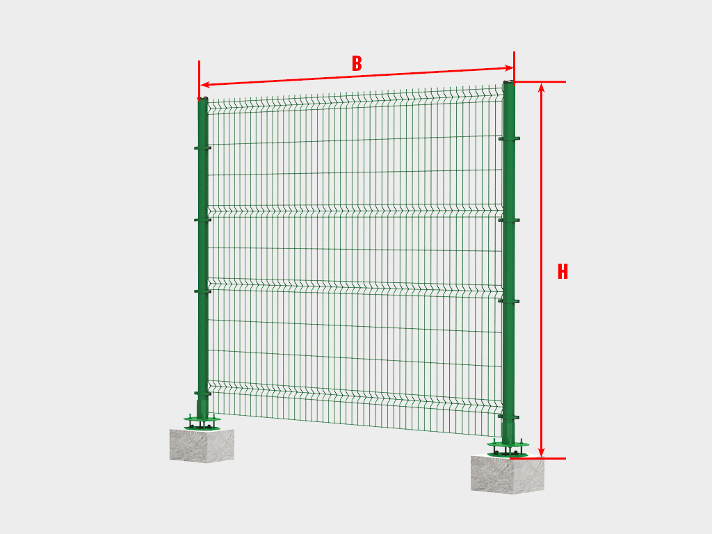 Толщина сетки для забора